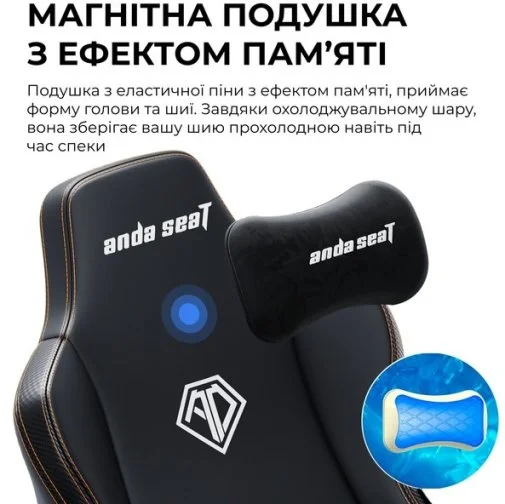 Фото: Крісло Anda Seat Kaiser 3E Size XL Black Fabric (AD23YC-XL-09-B-CF-B01) № 35 | KTC