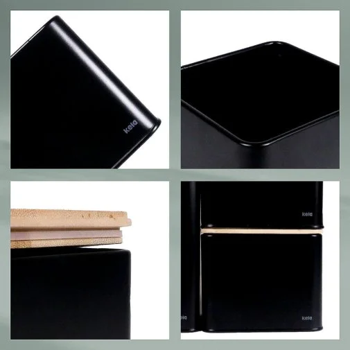 Фото: Банка Kela Kiril 1.6L Black (17889) № 8 | KTC