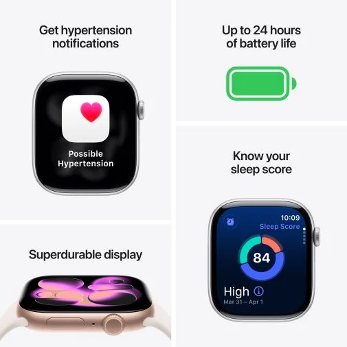 Фото: Смарт годинник Apple Watch 11 GPS LTE 46mm - Gold Titanium Case with Light Blush Sport Band - M/L (MFD64) № 11 | KTC