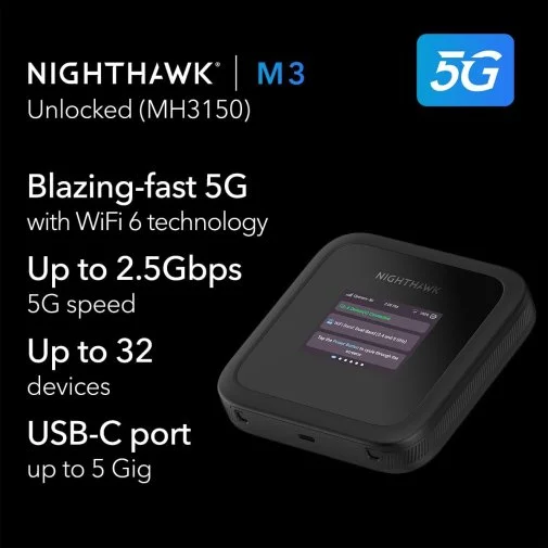 Фото: Мобільний роутер NETGEAR Nighthawk M3 (MH3150-100EUS) № 8 | KTC