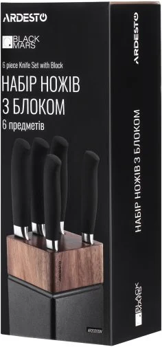 Фото: Набір ножів Ardesto Black Mars 6pcs Black (AR2020SW) № 21 | KTC