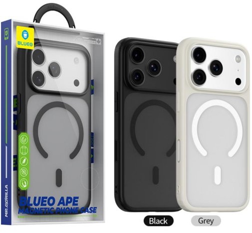 Чохол Blueo for iPhone 17 Pro Crystal Pro Drop Resistance MagSafe Black (BL082/17P 6.5″)