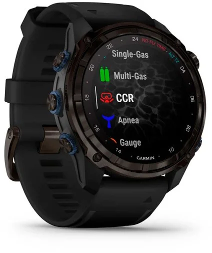 Фото: Смарт годинник Garmin Descent Mk3i - 51 mm Carbon Gray DLC Titanium with Black Silicone Band (010-02752-11) № 10 | KTC