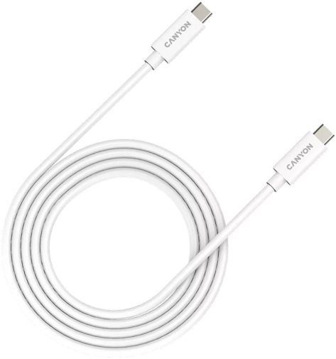 Кабель Canyon UC-42 240W 5A Type-C / Type-C 2m White (CNS-USBC42W)