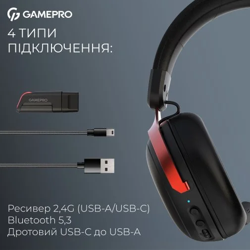 Фото: Гарнітура GamePro Asgard Freya Pro Black/Red (HSW201BR) № 22 | KTC