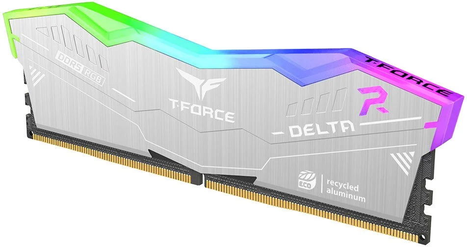 Фото: Оперативна пам’ять Team T-Force Delta RGB Eco Silver DDR5 2x16GB (FF2D532G6000HC38JDC01) № 8 | KTC