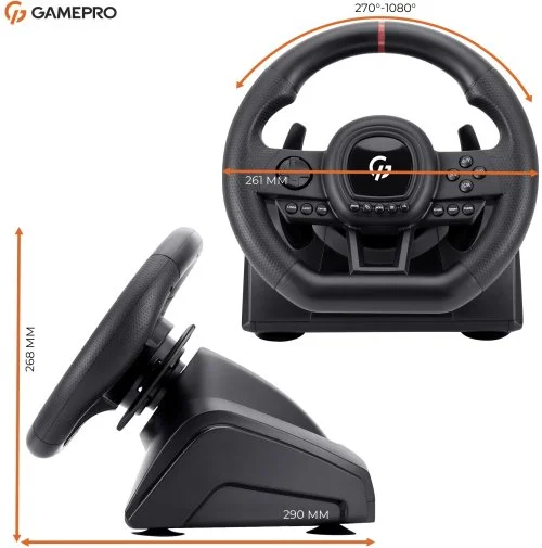 Фото: Кермо GamePro RW038PM for PC/Xbox 360/Xbox One/Switch/PS3/PS4 № 26 | KTC