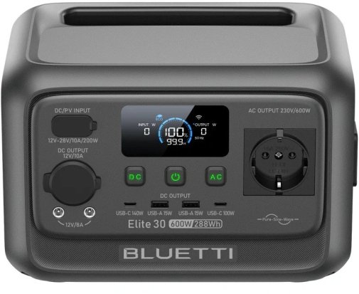 Зарядна станція Bluetti Elite 30 V2 600W 288Wh
