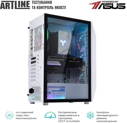 Фото: Персональний комп'ютер ARTLINE Gaming X46WHITE (X46Whitev41) - AMD Ryzen 5 5600X / 32 ГБ DDR4 / PCI-E SSD 1 ТБ / AMD / Radeon RX 9060 XT, 8 ГБ / AMD B550 / 600 Вт № 27 | KTC