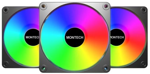 Кулер Montech GF120 V2 ARGB Black 3pcs (GF120 V2 ARGB PWM 3I1(B))