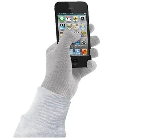 Фото: Рукавички Cellular Line Touch screen L/XL сірі № 5 | KTC