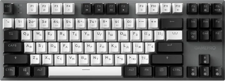 Фото: Клавіатура GamePro Genesis Joker MK124G Red Switches USB Gray № 26 | KTC