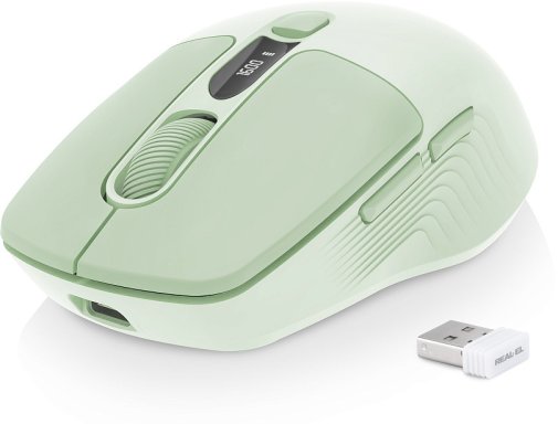Миша Real-EL RM-481W Wireless Green (EL123200060)