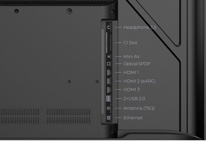 Телевізор QLED Kivi 50U820KB (Google TV, Wi-Fi, 3840x2160)