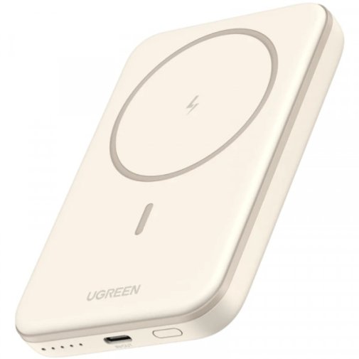 Батарея універсальна UGREEN PB560 5000mAh 15W Qi 7.5W White (25207)