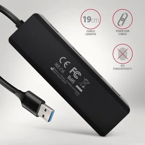 Фото: USB-хаб Axagon HUE-C1A Black № 10 | KTC