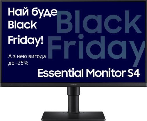 Монітор Samsung LS24D400GAIXCI Black