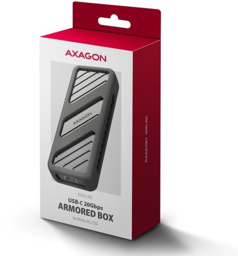 Кишеня зовнішня Axagon EEM2-20G Black