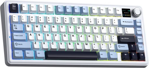 Клавіатура, Aula F75 Max ENG/UA Wireless, White