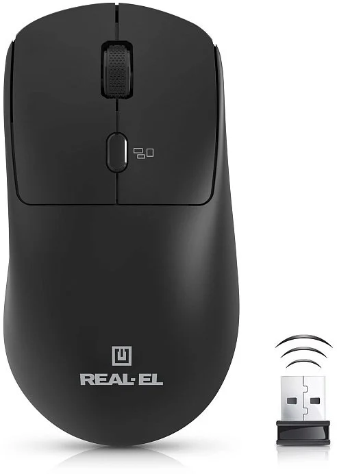 Фото: Миша Real-EL RM-317W Wireless Black (EL123200052) № 12 | KTC