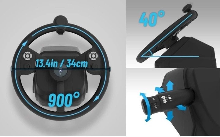 Кермо Hori Farming Control System for Farming Simulator Black (810050912211)