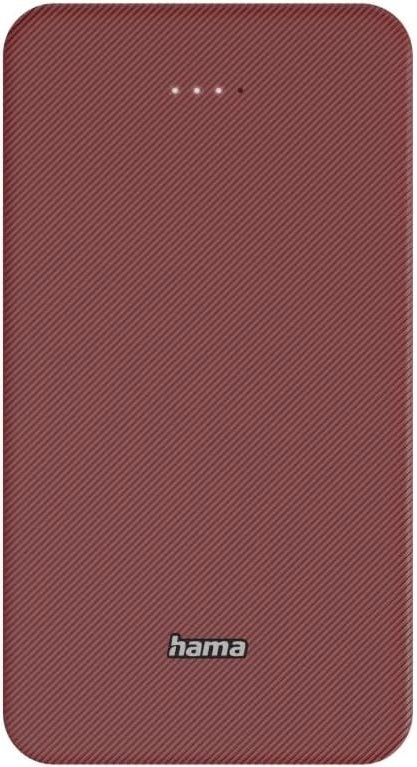 Батарея універсальна Hama Colour 20 20000mAh Red (201717)