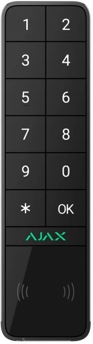 Бездротова клавіатура Ajax KeyPad Outdoor Jeweller Black (99968.286.BL1)