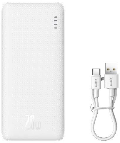 Батарея універсальна Baseus Airpow 10000mAh 20W White (PPQD090002)