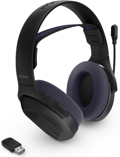 Гарнітура накладна Lenovo Legion H410 Wireless, Black/Purple ( Gaming )