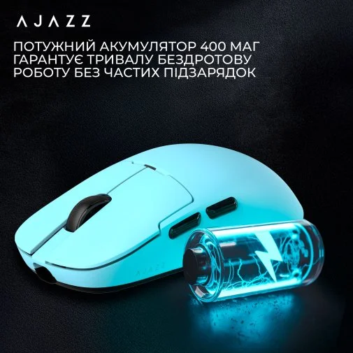 Фото: Миша Ajazz AJ159P MC WL/BT/USB Blue (AJ159P-MC-Blue) № 30 | KTC