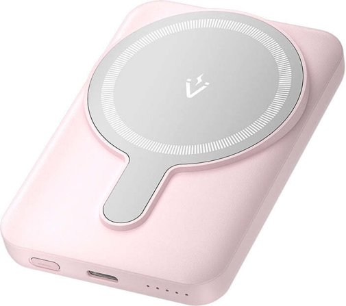Батарея універсальна Vention FHSP0 5000mAh 20W/Qi 15W Pink