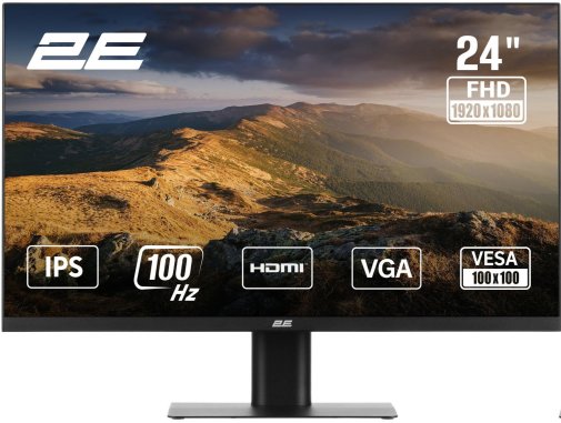 Монітор 2E F2425B Black (2E-F2425B-01.EU)