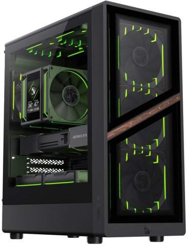 Корпус Gamemax Aeris 330 Black with window (AERIS 330 GB)