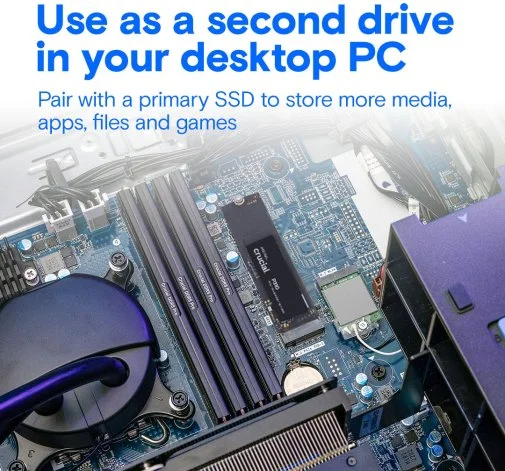 Фото: SSD-накопичувач Crucial P310 2280 PCIe 4.0 x4 NVMe 2TB (CT2000P310SSD8) № 10 | KTC