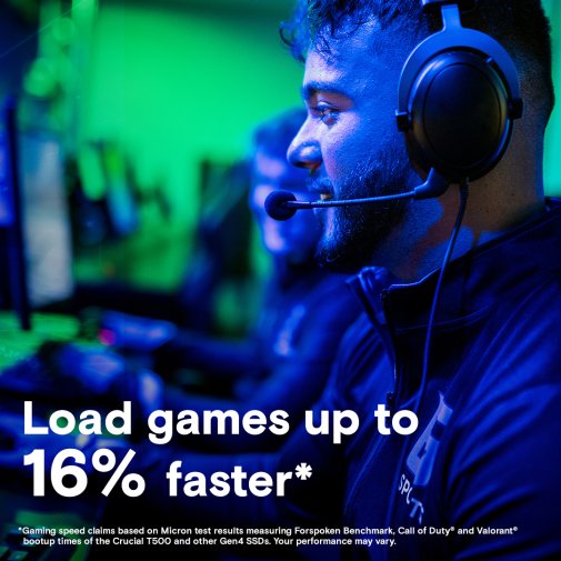 SSD-накопичувач Crucial T500 with Heatsink 2280 PCIe Gen 4 x4 2TB (CT2000T500SSD5)