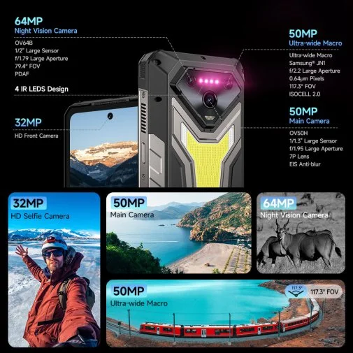 Фото: Смартфон Ulefone Armor 34+ 16/512GB Pulse Black (6975326661041) № 13 | KTC