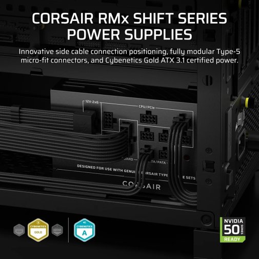 Блок живлення Corsair 1000W RM1000x Shift (CP-9020300-EU)