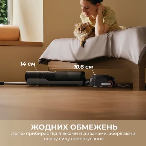 Фото: Ручний бездротовий пилосос Dreame H15 Pro FoamWash (HHR46D) № 22 | KTC
