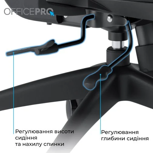 Фото: Крісло OfficePro Skyline OC580-B-B-B Black № 36 | KTC