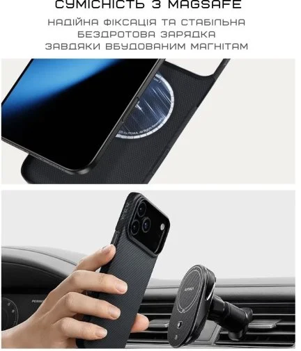 Фото: Чохол Pitaka for Apple iPhone 17 Pro - Ultra-Slim Twill Blue/Grey (KI1706BP) № 12 | KTC