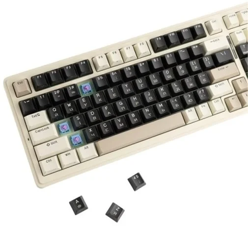 Фото: Клавіатура KZZI K98 Rainbow Switch ENG/UKR WL/BT/USB Meteorite Grey (6935280825019) № 15 | KTC