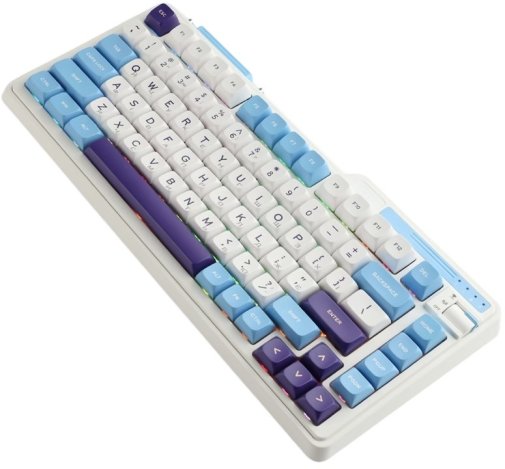 Клавіатура KZZI K75 Lite Rainbow Switch WL/BT/USB Blue Sea (6935280824654)