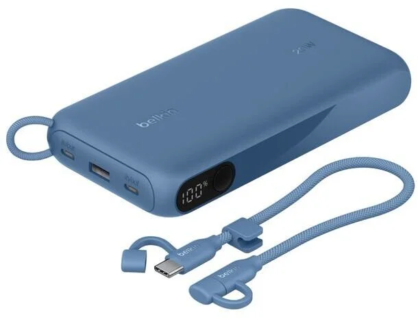 Фото: Батарея універсальна Belkin BoostCharge with Display 20000mAh 20W Blue (BPB028HQBL) № 9 | KTC