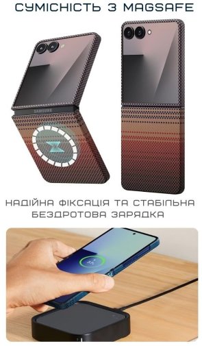 Чохол-накладка Pitaka для Samsung Flip 7 - Ultra-Slim Sunset