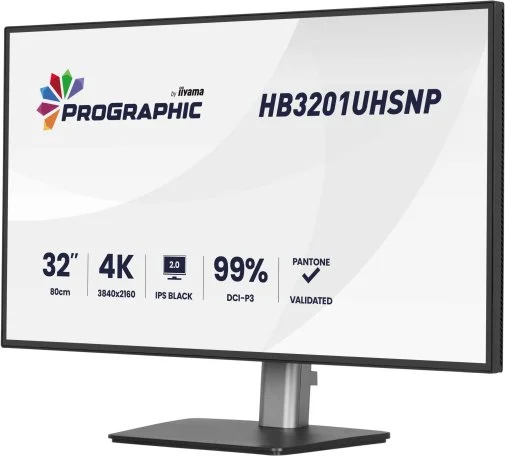 Фото: Монітор iiyama HB3201UHSNP-B1 - 31.5" IPS / 3840×2160 / 60 Гц / Pivot / HAS № 20 | KTC