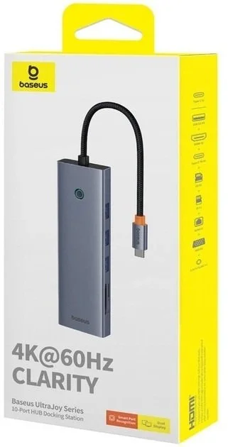 Фото: USB-хаб Baseus UltraJoy Series 10-Port HUB Docking Station Space Grey (B0005280C811-00) № 22 | KTC