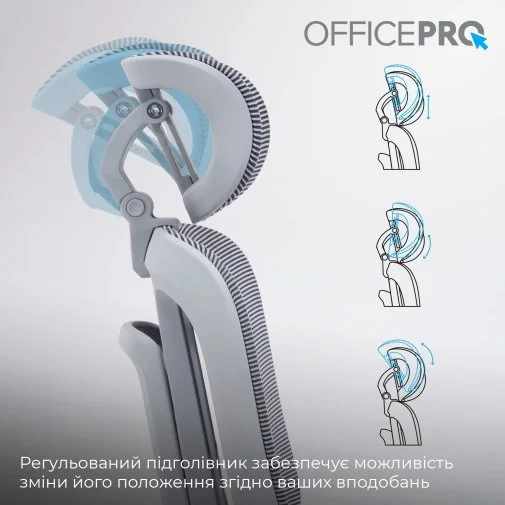 Фото: Крісло OfficePro Skyline Footrest OC750 Gray/Dark Gray (OC750-G-DG-DG) № 31 | KTC