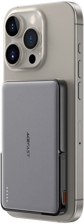 Батарея універсальна Acefast M16 5000mAh, 1xType-C, Qi, 18W, Black