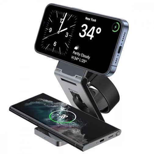 Бездротовий зарядний пристрій Proove Titan Volt 3in1, Gray