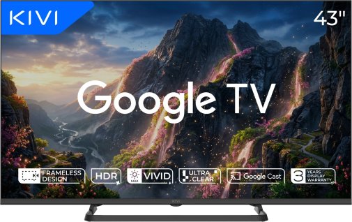 Телевізор LED Kivi 43U710QB (Google TV, Wi-Fi, 3840x2160)
